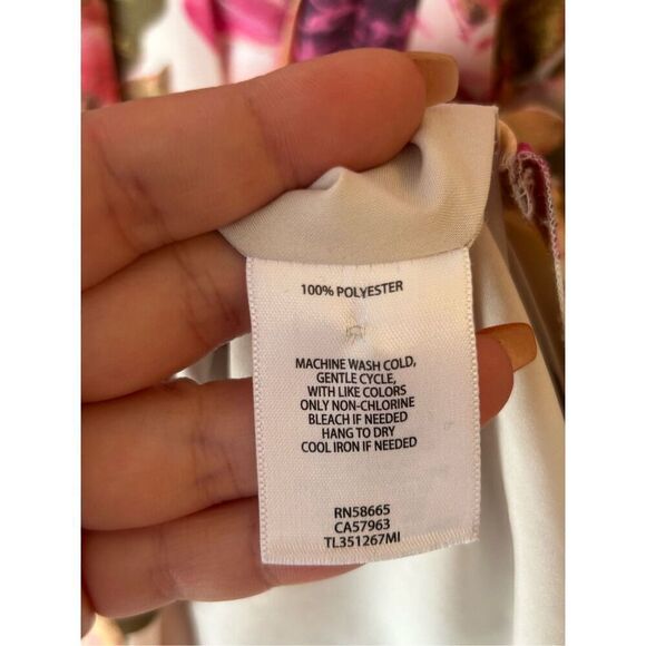 Leith pleated skirt floral dress size M Spring Easter Colorful - Picture 8 of 10